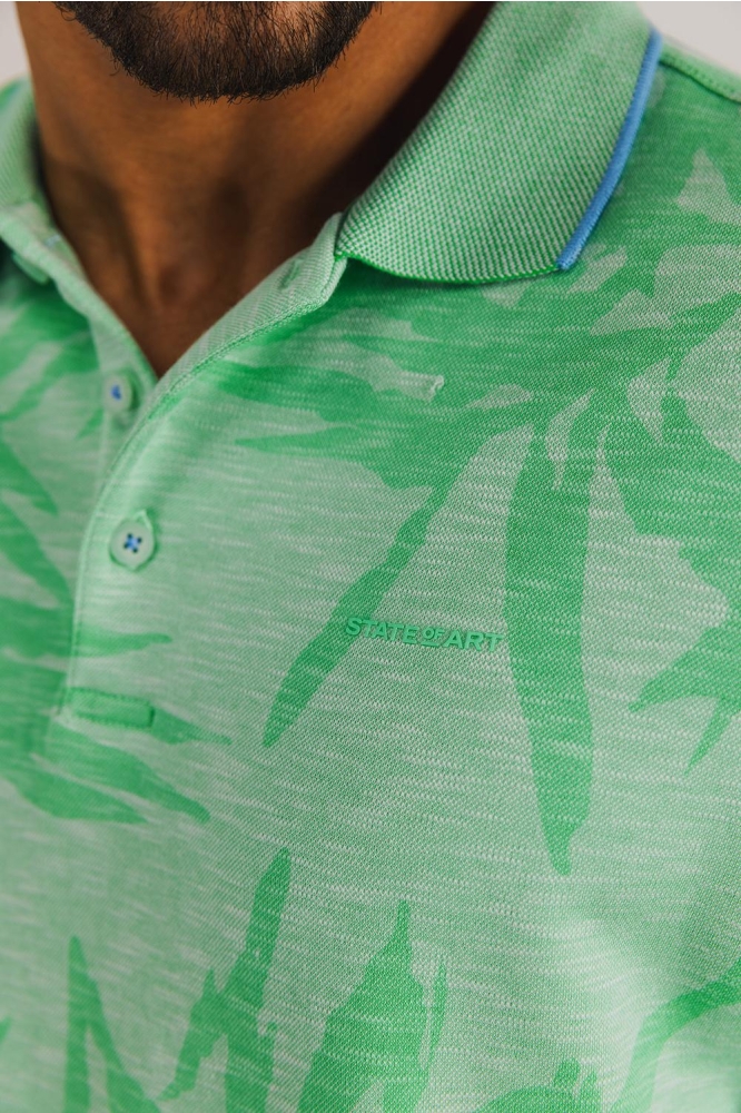 PIQUE POLO MET ALLOVER PRINT 464 15903 3111